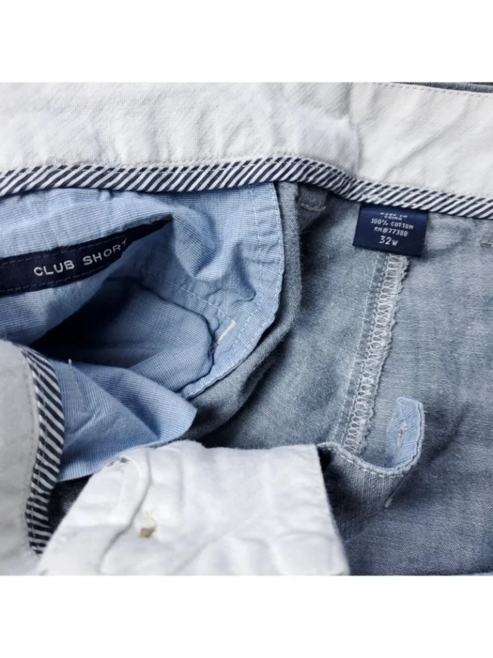 J. Crew Club Shorts Mens 32 Gray Cotton Casual Adult 10'' Inseam Preppy